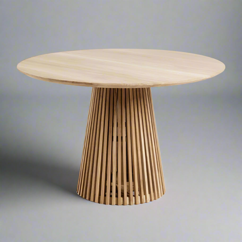 Aeris Solid Beech Wood Round Table (4 Sizes)