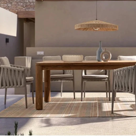 طاولة طعام من خشب الساج من ألدورا