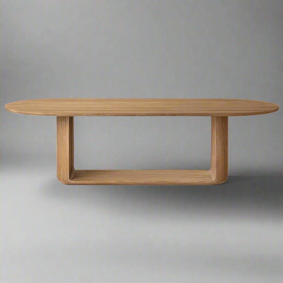 Almara Oval Solid Wood Dining Table (5 Sizes)