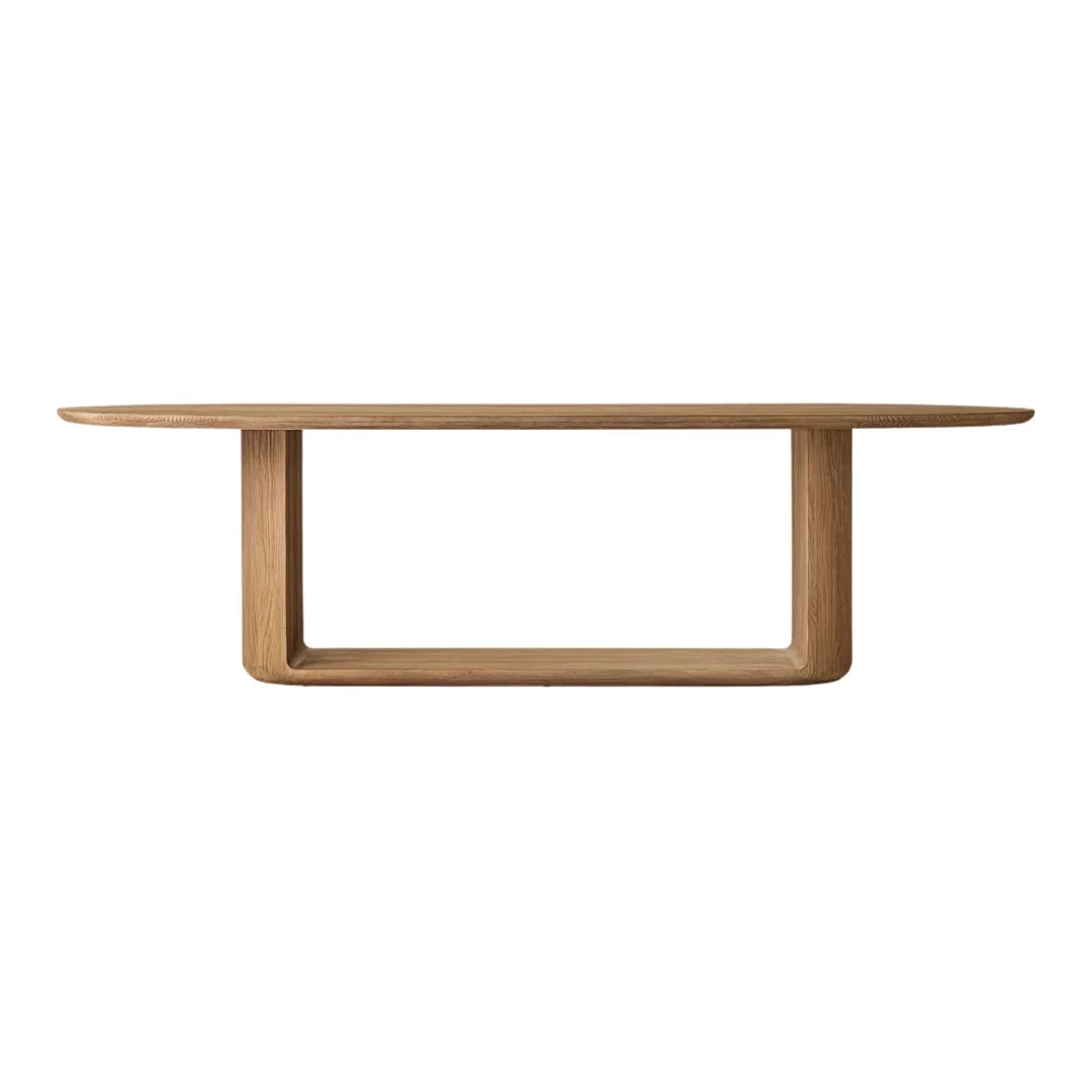 Almara Oval Solid Wood Dining Table (5 Sizes)