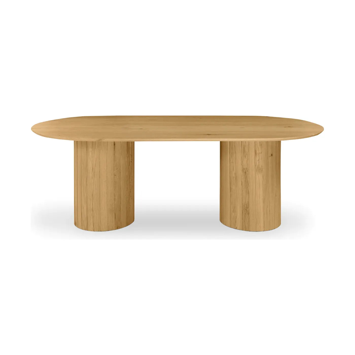 طاولة طعام من خشب البلوط المائي