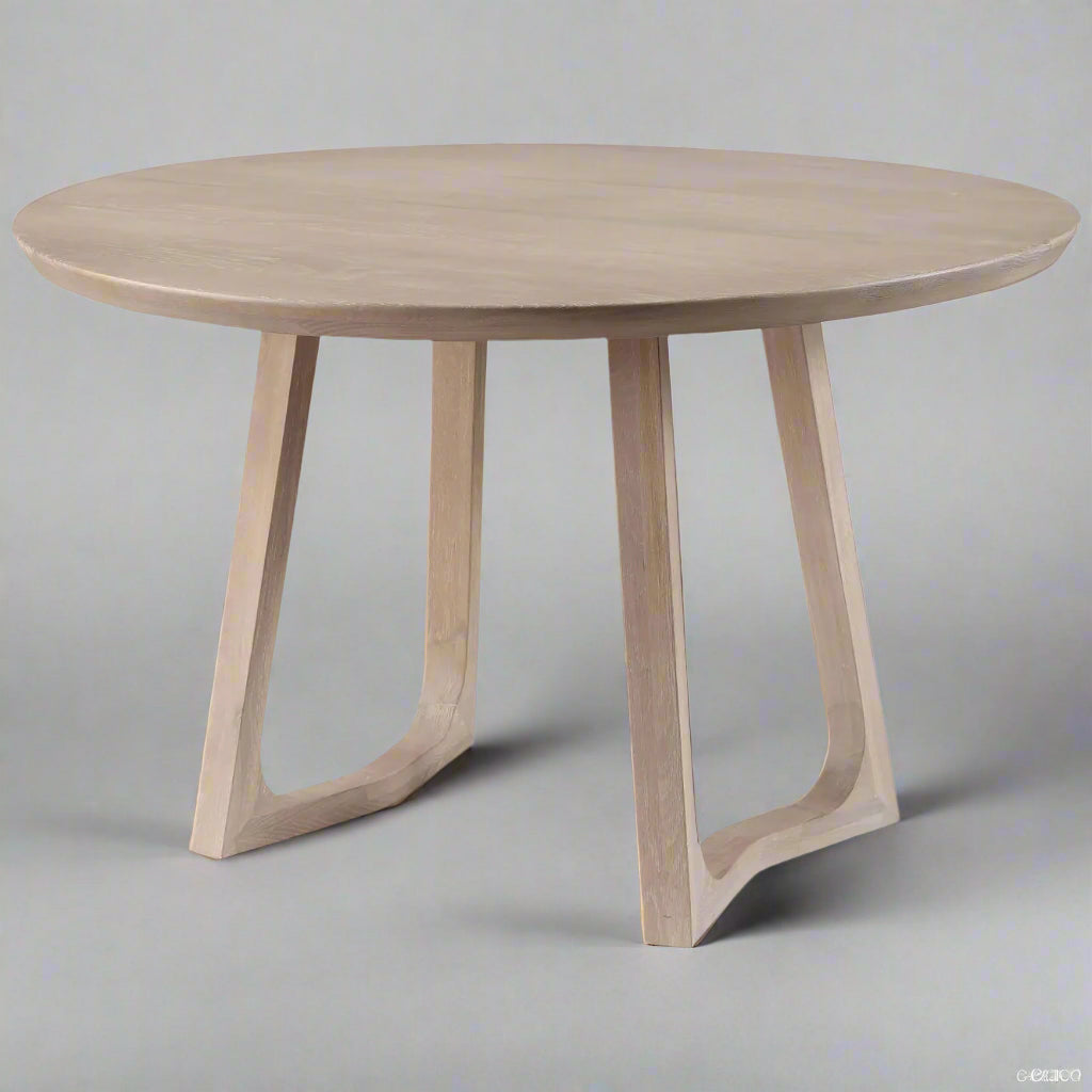 طاولة مستديرة من خشب البلوط من أردين