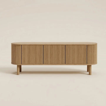 Ayla Oak Travertine Top TV Unit