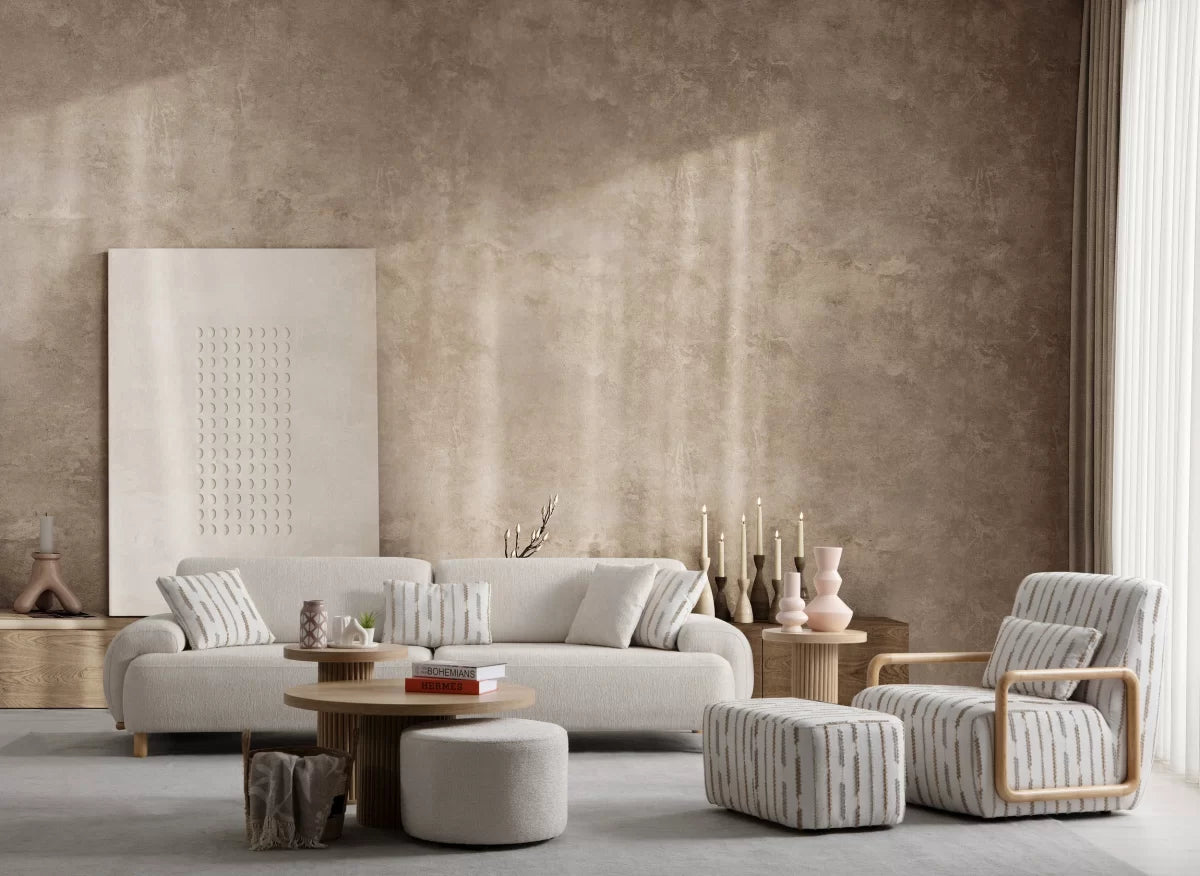 Beiza Cream 3 Seater Boucle Sofa