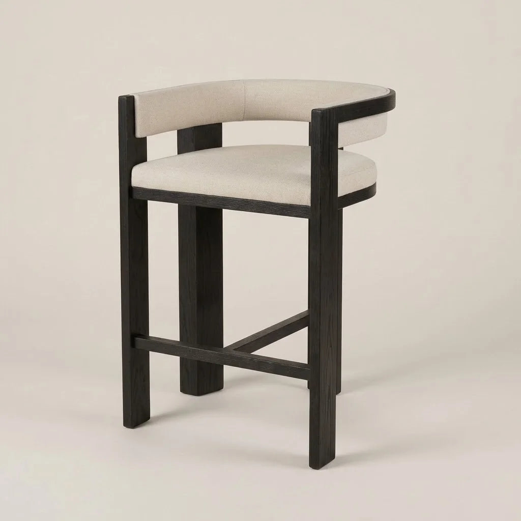 Brayden Black Wooden Bar Stool
