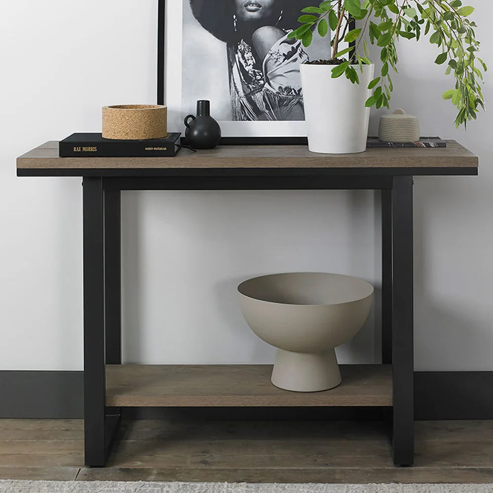 طاولة كونسول من خشب البلوط برونتي