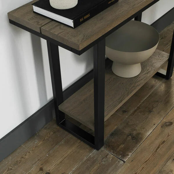 طاولة كونسول من خشب البلوط برونتي