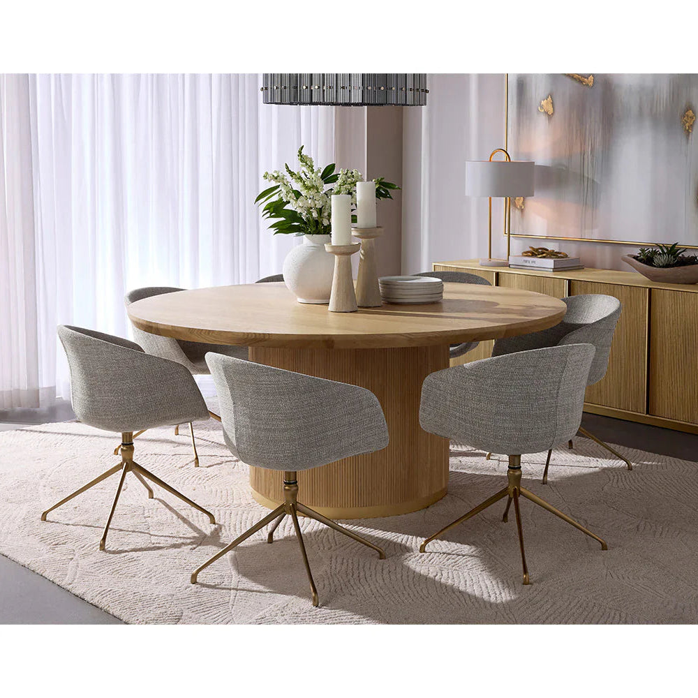 Cedar Solid Oak Round Dining Table (5 Sizes)