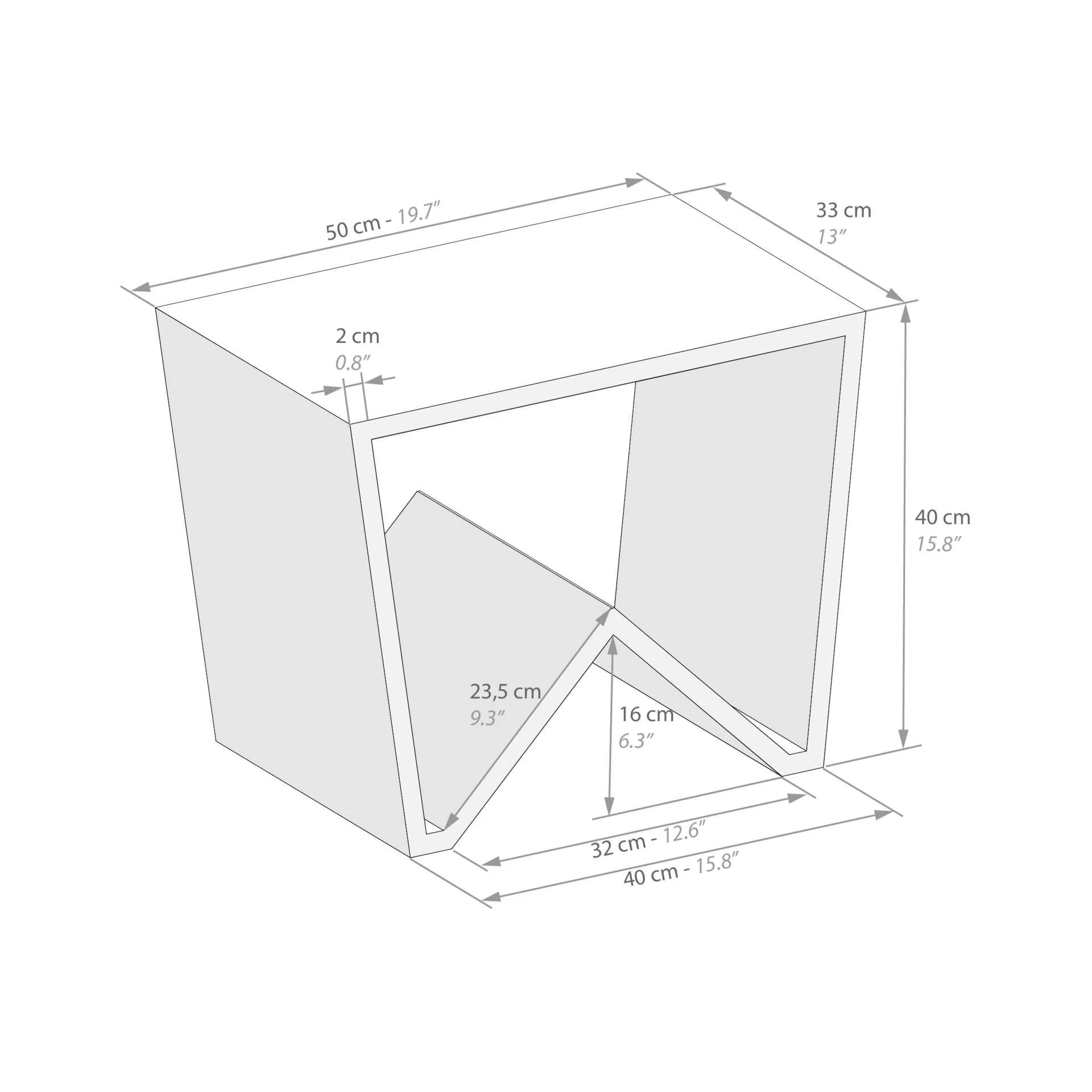 طاولة قهوة WaveShelf