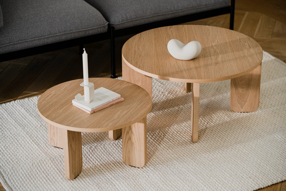 DuoNest Natural Nesting Coffee Table Set