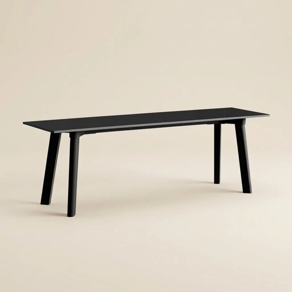 Everly Black Wooden Bench