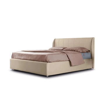 Fynel Beige Upholstered Bed (3 Sizes)