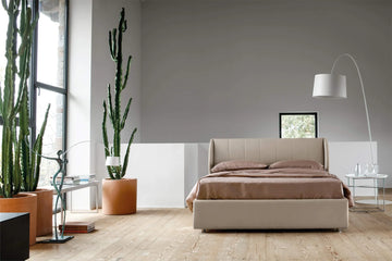 Fynel Beige Upholstered Bed (3 Sizes)