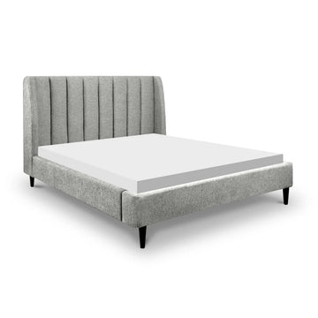 Fynza Grey Upholstered Bed (3 Sizes)
