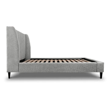 Fynza Grey Upholstered Bed (3 Sizes)