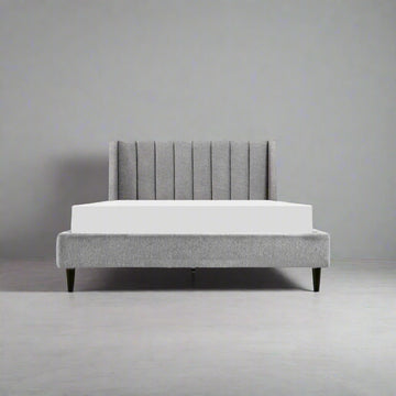 Fynza Grey Upholstered Bed (3 Sizes)