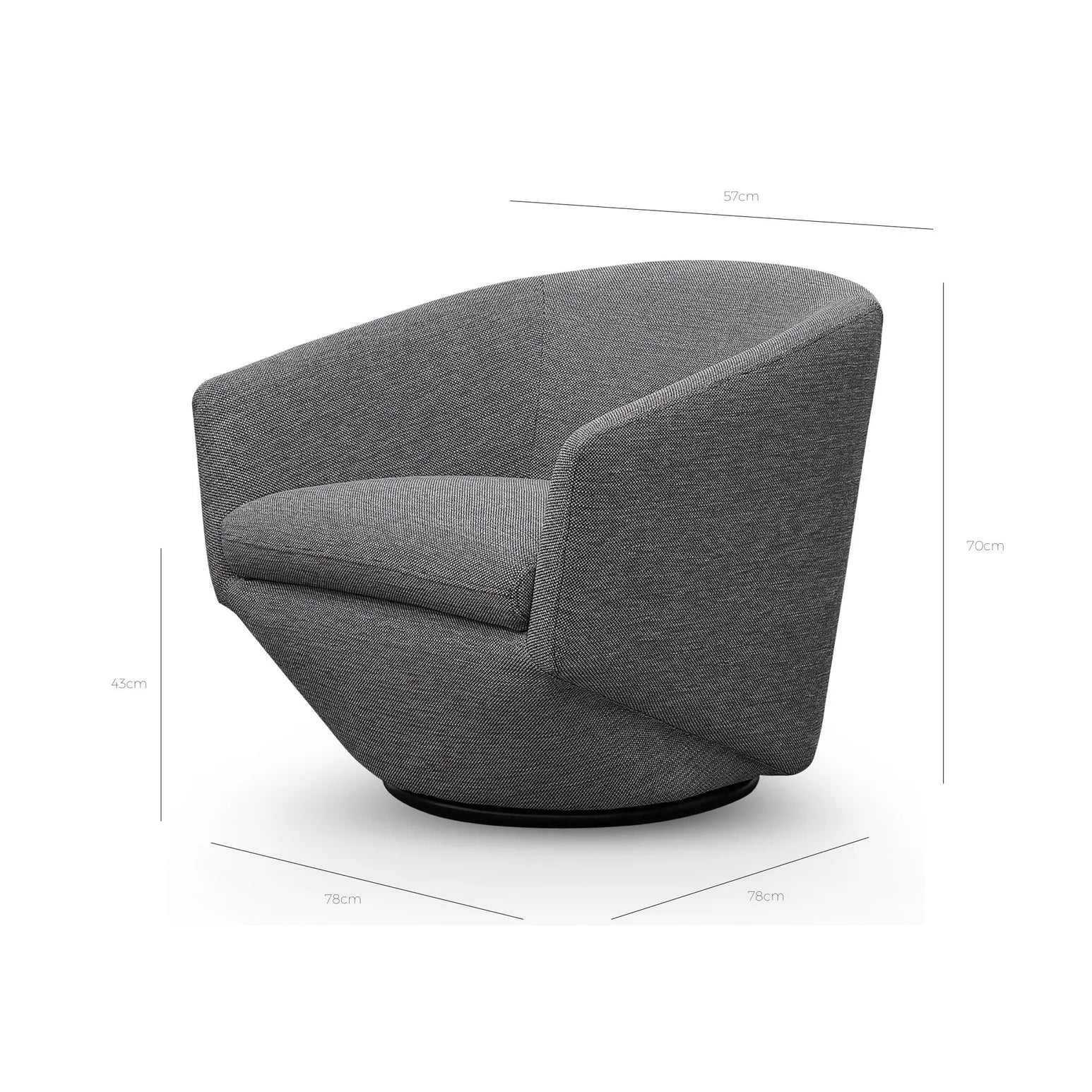 Raya Fabric Lounge Chair