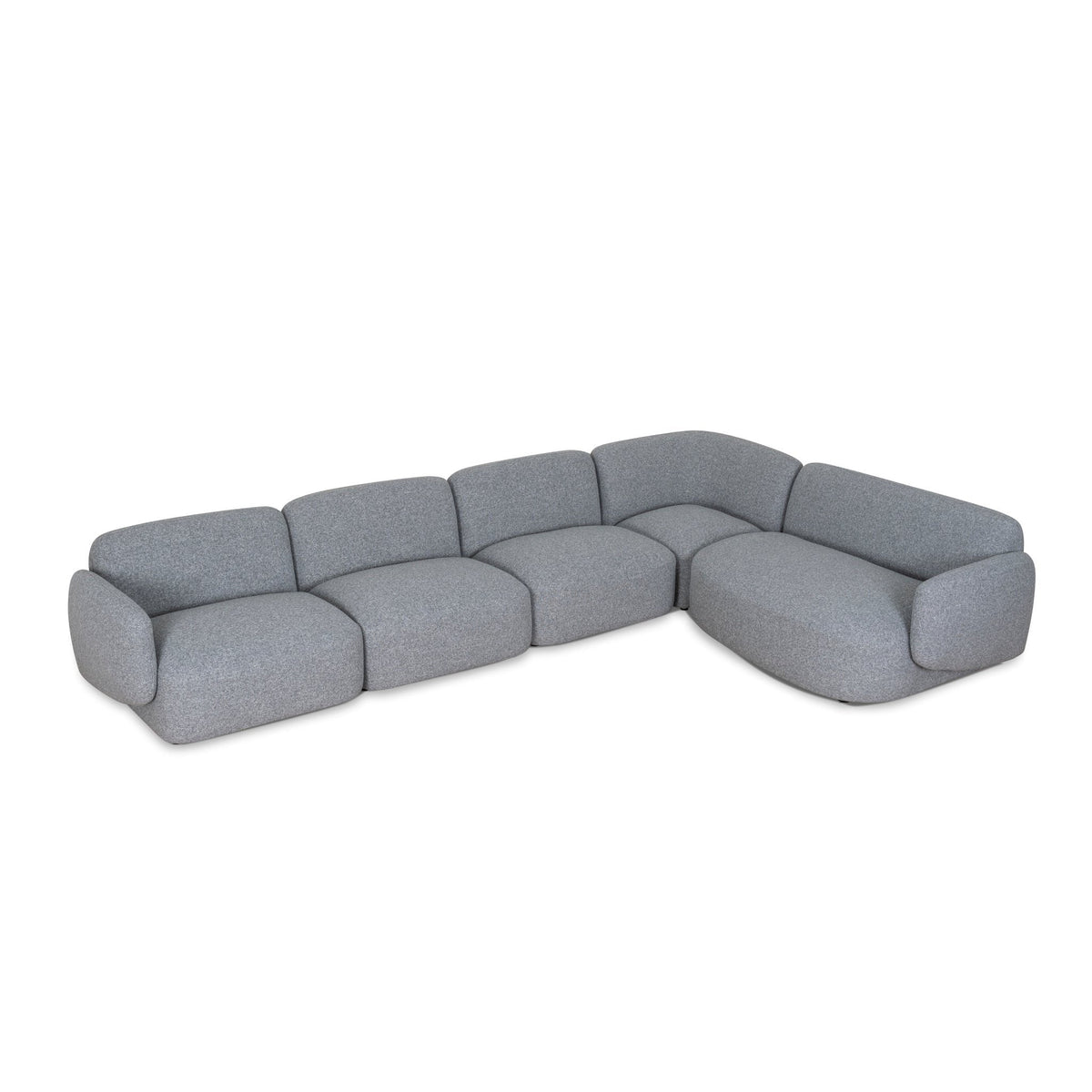 Gosling Light Grey 5 Seater Fabric L-Shape Corner Sofa