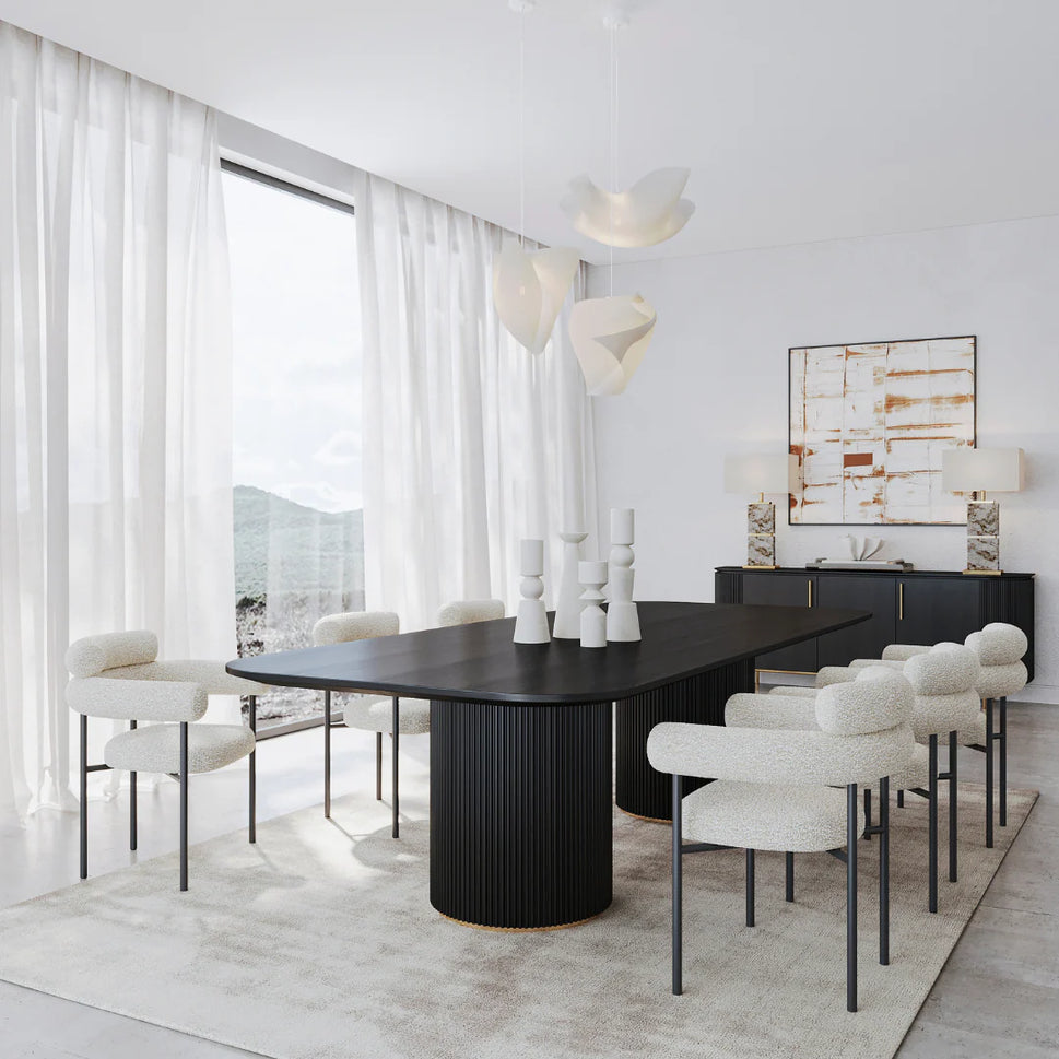 Lanita Black Dining Table