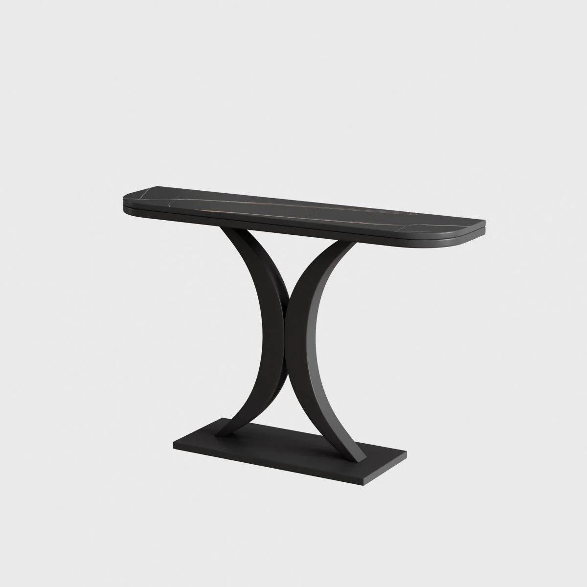 Luna Half Moon Hall Console Table