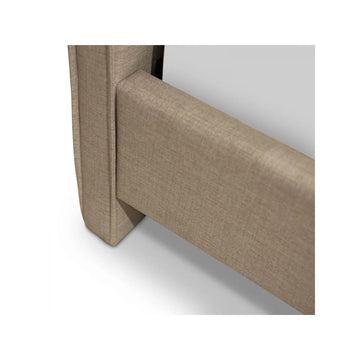 Melo Beige Upholstered Bed (3 Sizes)
