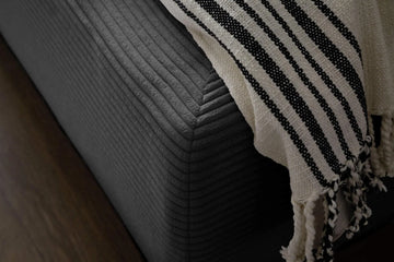 Nalu Grey Upholstered Bed (3 Sizes)