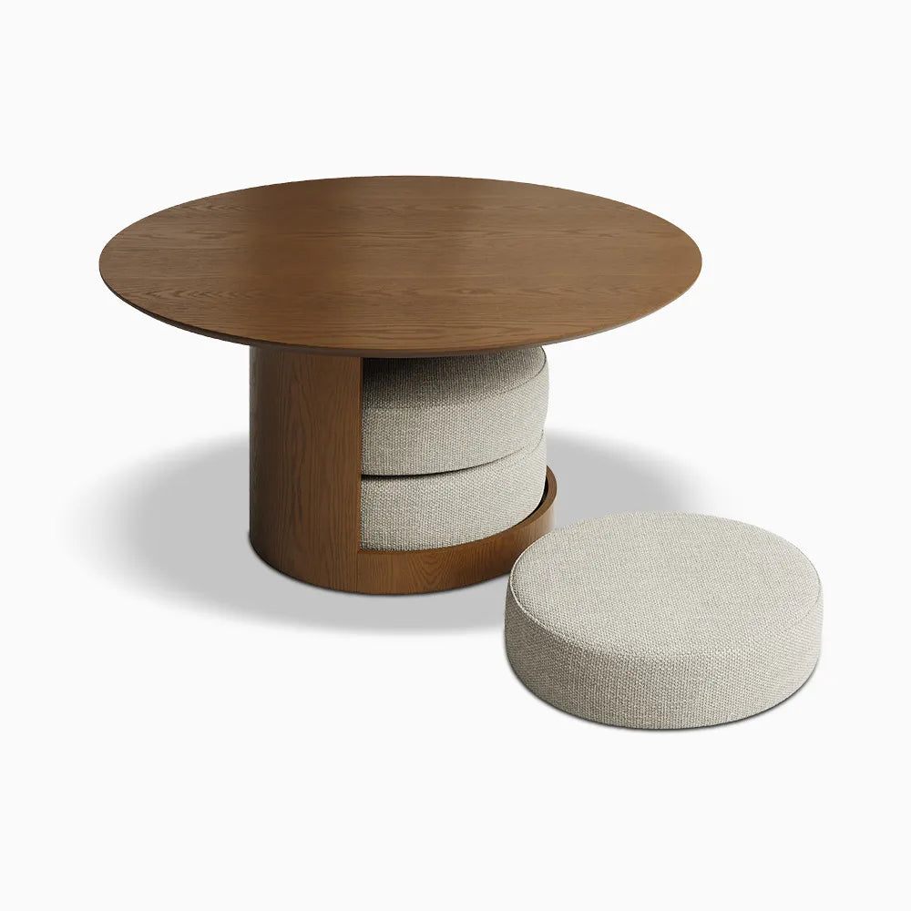 Nestora Coffee Table with Stools