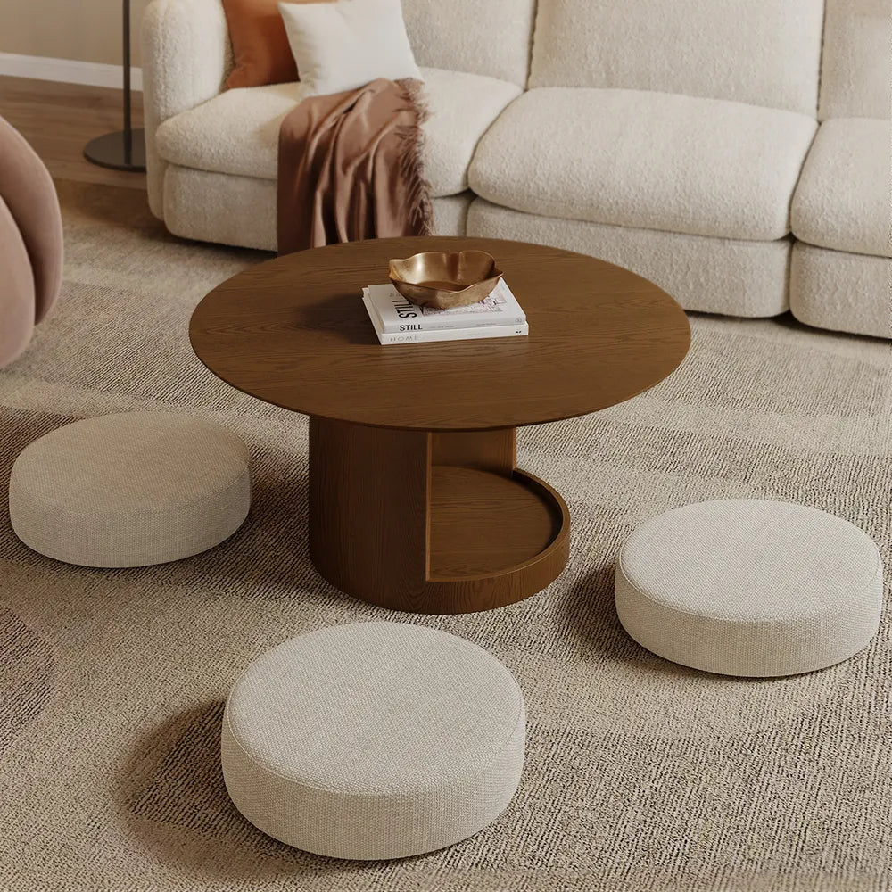 Nestora Coffee Table with Stools