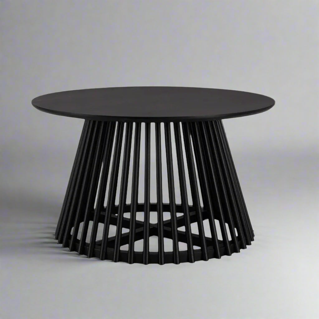 Nuvoro Black Round Coffee Table