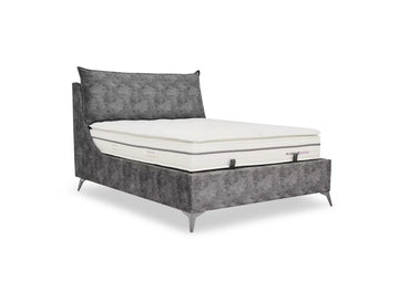 Nyrex Grey Upholstered Storage Bed (3 Sizes)
