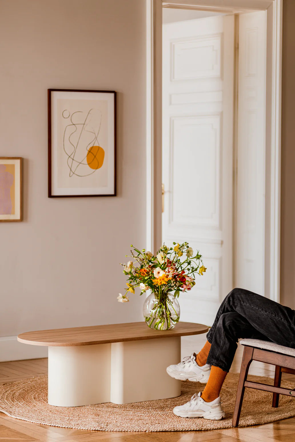 طاولة قهوة أوفالو