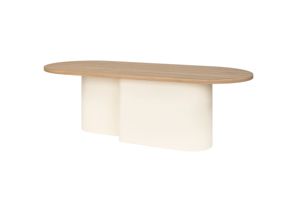 Ovalo White Oval Coffee Table