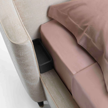Roch Beige Upholstered Bed (3 Sizes)