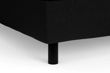 Ryvok Black Upholstered Bed (3 Sizes)
