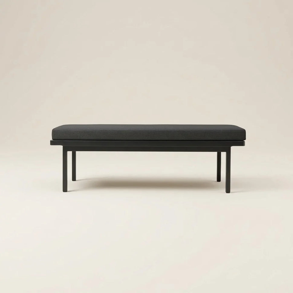 Kendal Black Upholstered Bench