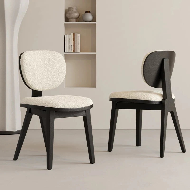 Selva Wooden Boucle Dining Chair