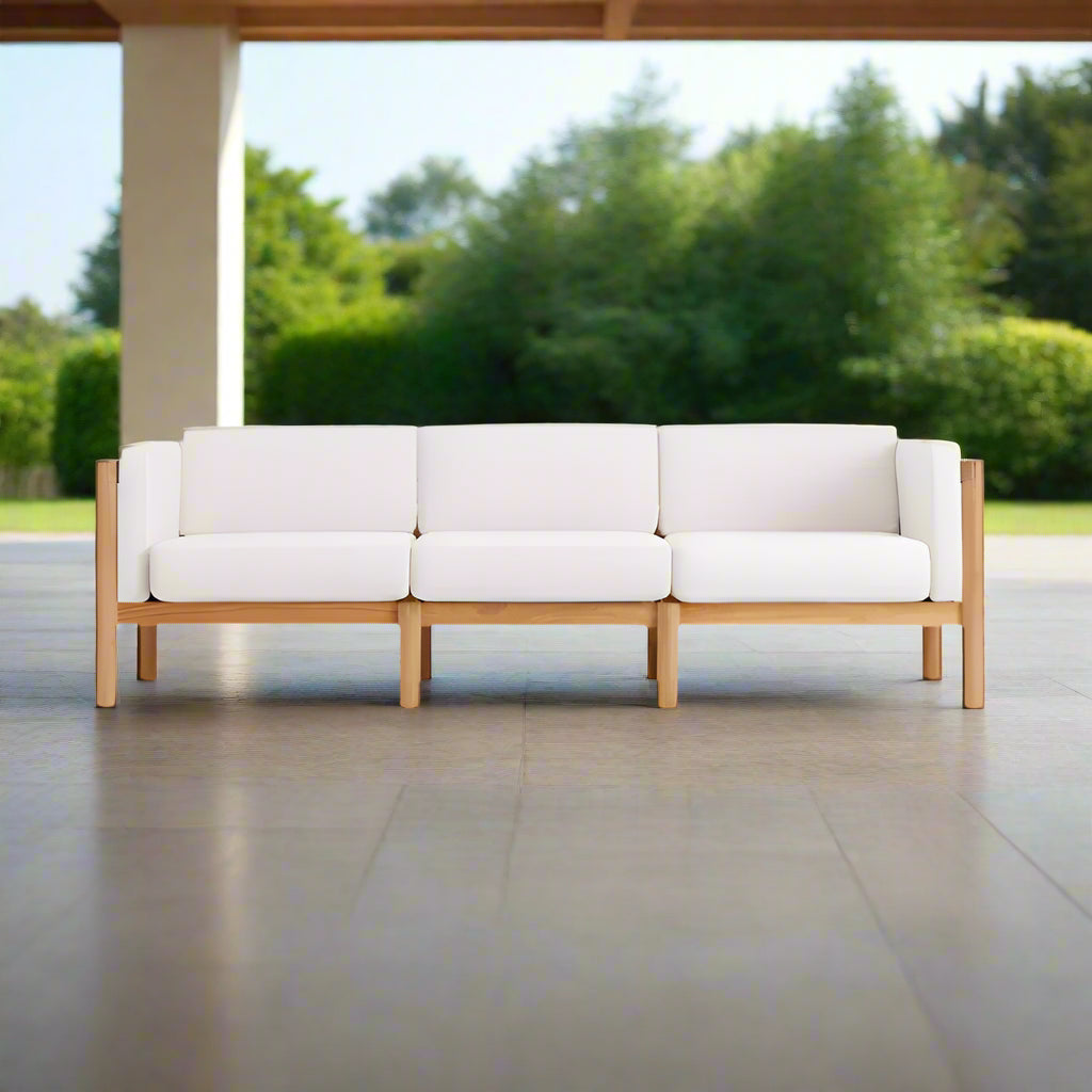 Solano Solid Teak Wood Outdoor Sofa