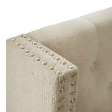 Solis Beige Upholstered Bed (3 Sizes)