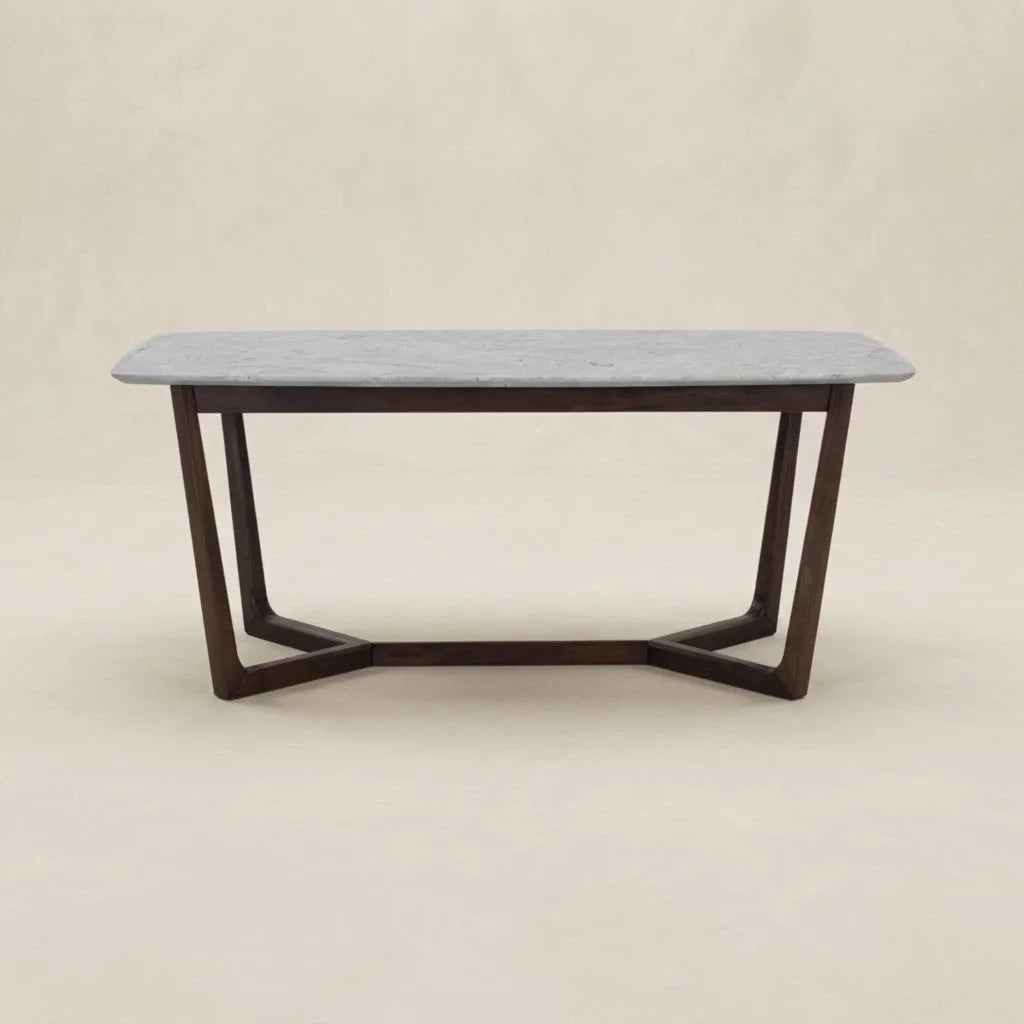 Starlight Marble Finish Rectangular Dining Table (5 Sizes)