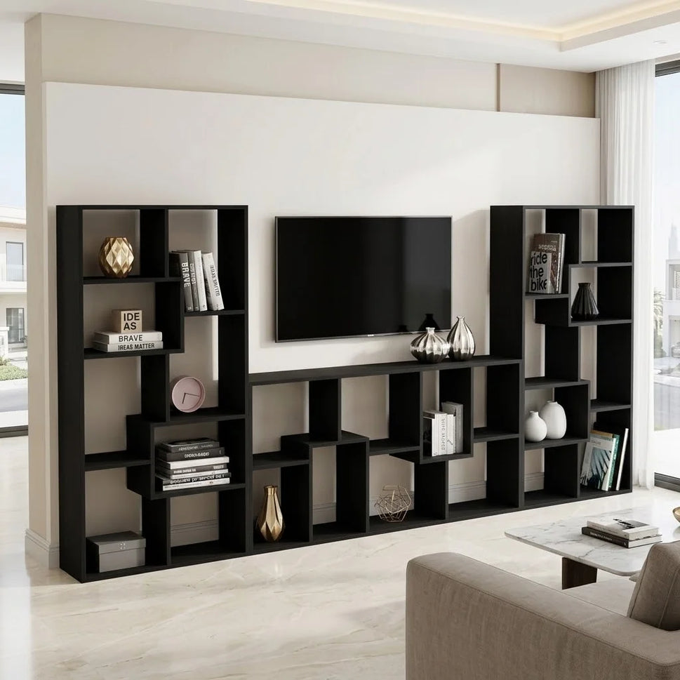 Icaro TV Wall Unit with Shelves