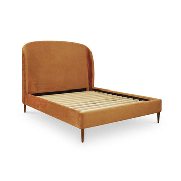 Tomtyn Burnt Orange Upholstered Bed (3 Sizes)