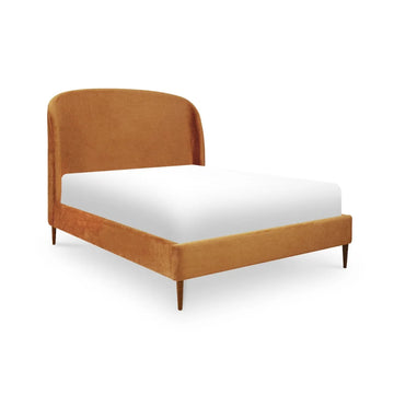 Tomtyn Burnt Orange Upholstered Bed (3 Sizes)