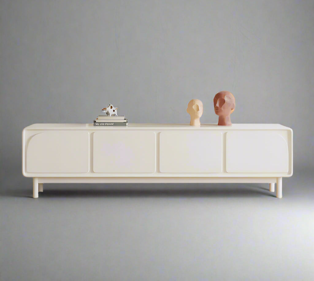 Vaylo White TV Console