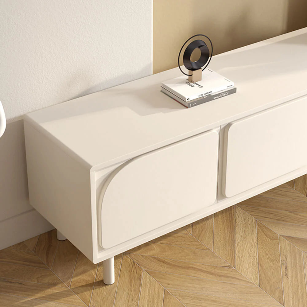Vaylo White TV Console
