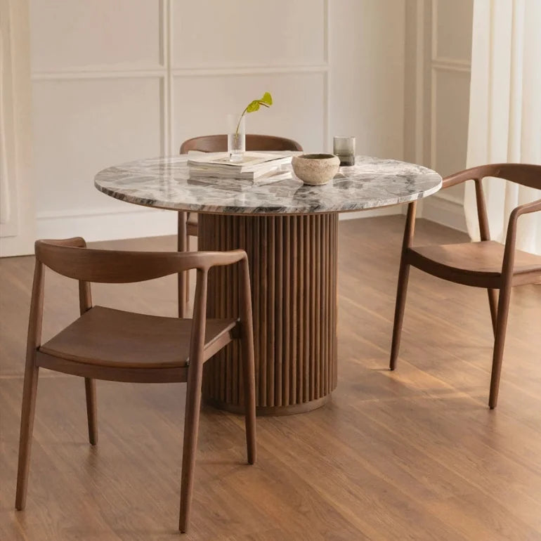 Vittoro Round Marble Dining Table (4 Sizes)