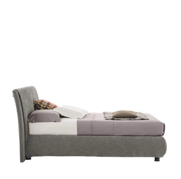 Zayma Grey Upholstered Bed (3 Sizes)