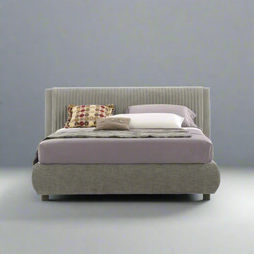 Zayma Grey Upholstered Bed (3 Sizes)
