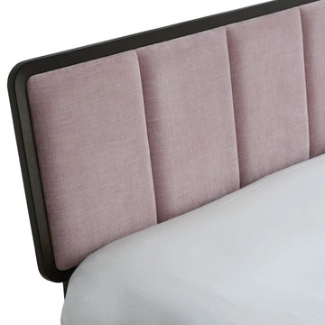 Zorvia Pink Wooden Bed (3 Sizes)