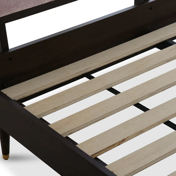 Zorvia Pink Wooden Bed (3 Sizes)
