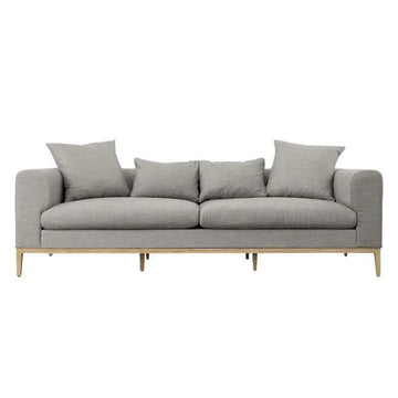 Aero Light Grey 3 Seater Fabric Sofa